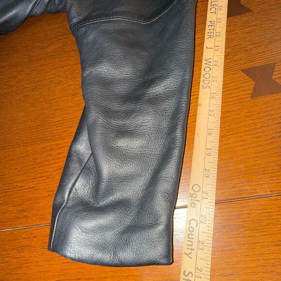 Vintage Mid Western Sport Togs Deerskin Leather Jacket Women’s XL / Men’s L Blac - Picture 15 of 16